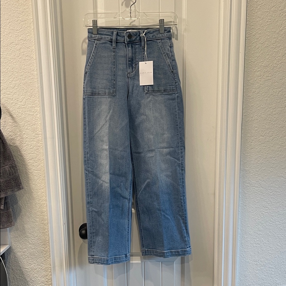 Carly Jean Los Angeles High Rise Blue Jeans
